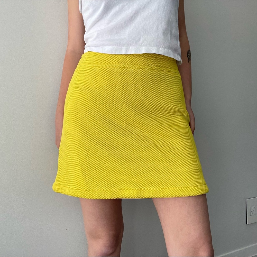 missoni bright yellow mini skirt